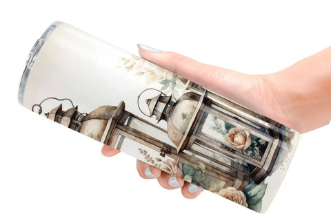 Tumbler Wrap Glass Lantern Sublimation artnoy 
