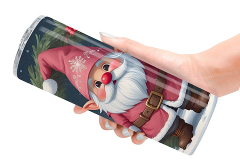 Tumbler Wrap Gnome Claus Sublimation artnoy 