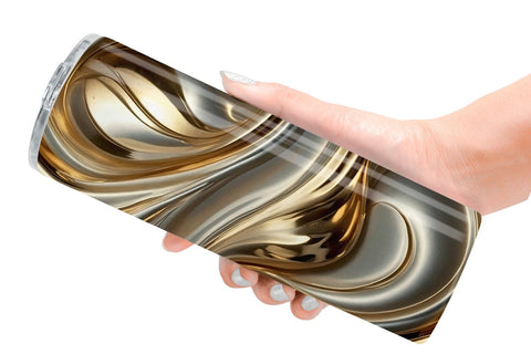 Tumbler Wrap Golden Wave Sublimation artnoy 