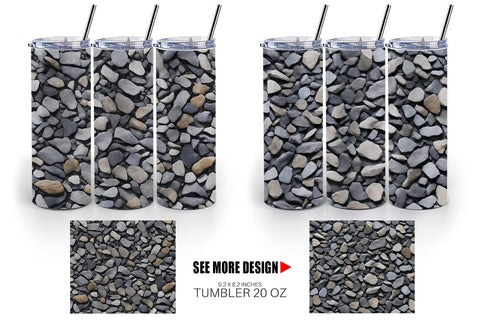 Tumbler Wrap Gravel Texture Sublimation artnoy 
