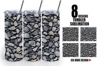 Tumbler Wrap Gravel Texture Sublimation artnoy 