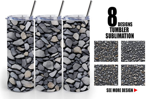 Tumbler Wrap Gravel Texture Sublimation artnoy 