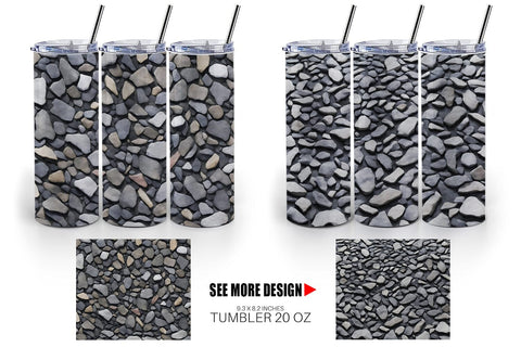 Tumbler Wrap Gravel Texture Sublimation artnoy 