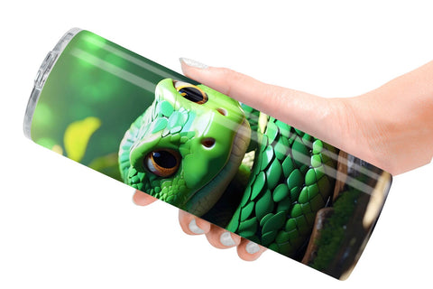 Tumbler Wrap Green Snake Patrick's Day Sublimation artnoy 