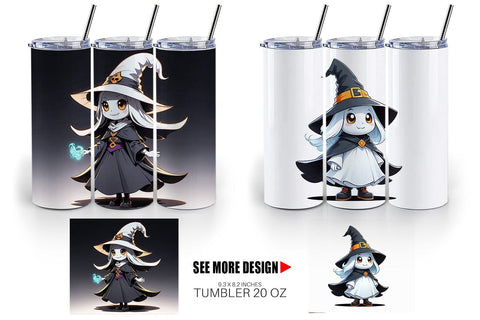 Tumbler Wrap Halloween Ghost Sublimation artnoy 