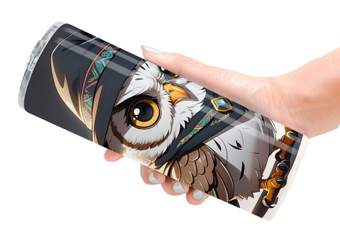 Tumbler Wrap Halloween Owl Sublimation artnoy 