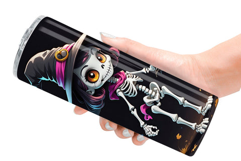 Tumbler Wrap Halloween Skeleton Sublimation artnoy 