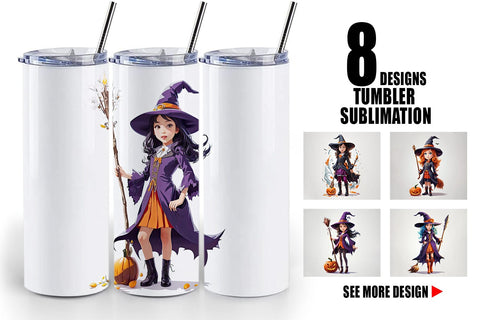 Tumbler Wrap Halloween Witch Sublimation artnoy 