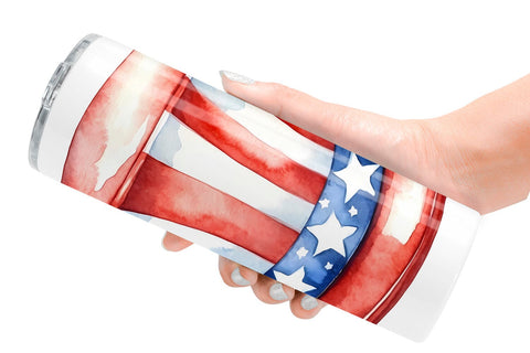 Tumbler Wrap Hat 4th of July Sublimation artnoy 