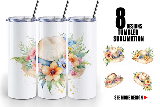 Tumbler Wrap Hat Summer Sublimation artnoy 