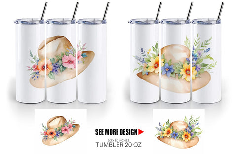 Tumbler Wrap Hat Summer Sublimation artnoy 