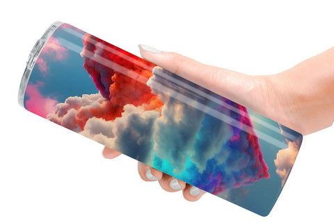 Tumbler Wrap Heart Clouds Sublimation artnoy 