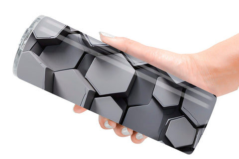 Tumbler Wrap Hexagonal Grid Sublimation artnoy 