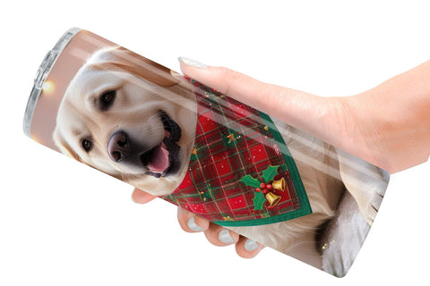 Tumbler Wrap Holiday Dog Christmas Sublimation artnoy 