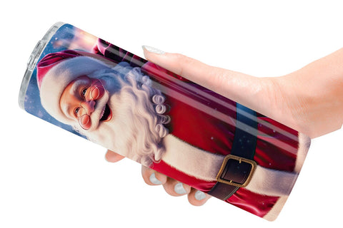 Tumbler Wrap Holiday Santa Claus Sublimation artnoy 