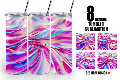 Tumbler Wrap Holographic Metal Foil Sublimation artnoy 