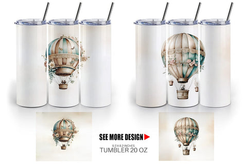 Tumbler Wrap Hot Air Balloon Sublimation artnoy 