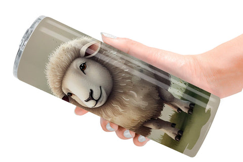 Tumbler Wrap Illustration Sheep Sublimation artnoy 