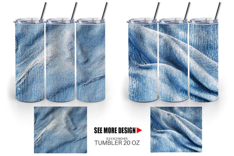 Tumbler Wrap Jean Texture Sublimation artnoy 