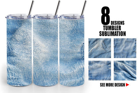 Tumbler Wrap Jean Texture Sublimation artnoy 