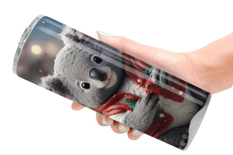 Tumbler Wrap Koala Christmas Sublimation artnoy 