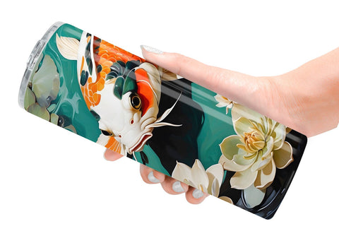 Tumbler Wrap Koi Fish Sublimation artnoy 