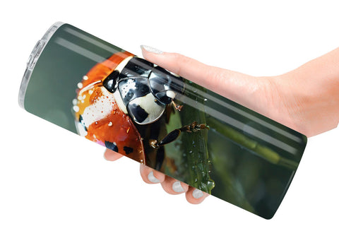 Tumbler Wrap Ladybug on grass Sublimation artnoy 