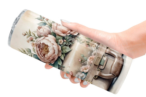 Tumbler Wrap Leather Suitcase Sublimation artnoy 