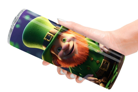 Tumbler Wrap Leprechaun Patrick's Day Sublimation artnoy 