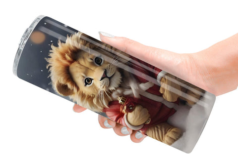 Tumbler Wrap Lion Christmas Sublimation artnoy 