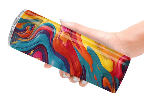 Tumbler Wrap Liquid Multicolor Sublimation artnoy 