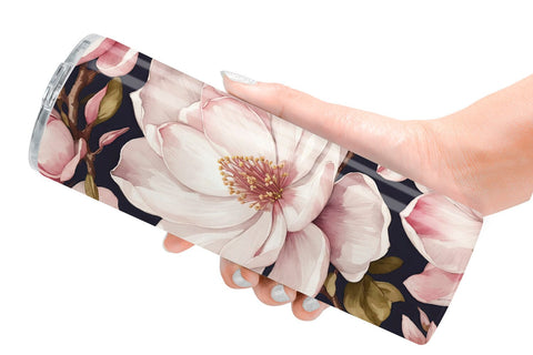 Tumbler Wrap Magnolia Pattern Sublimation artnoy 