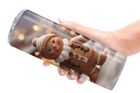 Tumbler Wrap Man Gingerbread Christmas Sublimation artnoy 