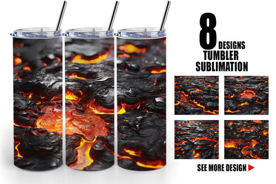 Tumbler Wrap Molten Lava Sublimation artnoy 