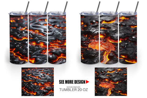Tumbler Wrap Molten Lava Sublimation artnoy 