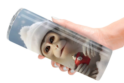 Tumbler Wrap Monkey Christmas Sublimation artnoy 