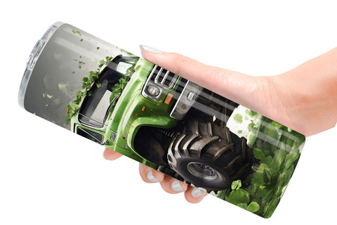 Tumbler Wrap Monster Truck Shamrocks Sublimation artnoy 