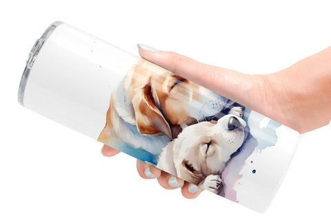 Tumbler Wrap Mother Day Dog Sleeping Sublimation artnoy 