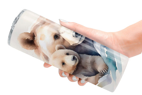 Tumbler Wrap Mothers Day Bear Sublimation artnoy 