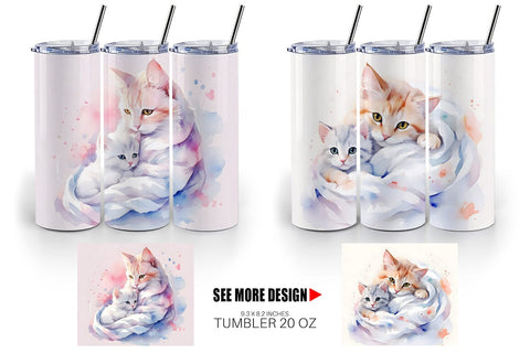 Tumbler Wrap Mothers Day Cat Sublimation artnoy 