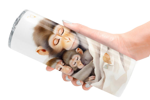 Tumbler Wrap Mothers Day Monkey Sublimation artnoy 
