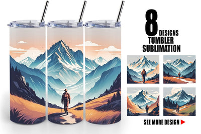 Tumbler Wrap Mountain Sublimation artnoy 