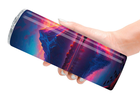 Tumbler Wrap Mountains and Lake Sublimation artnoy 