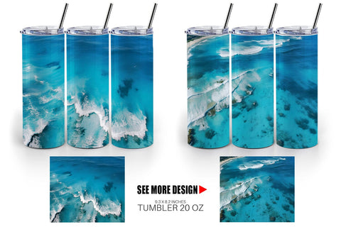 Tumbler Wrap Ocean Surface Sublimation artnoy 