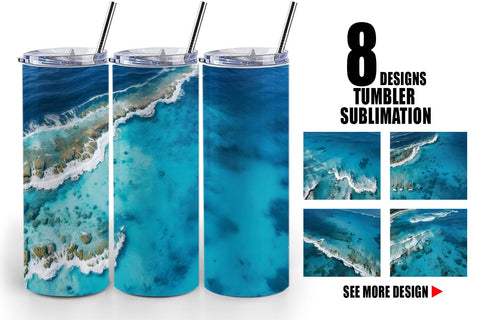 Tumbler Wrap Ocean Surface Sublimation artnoy 