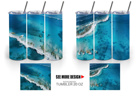 Tumbler Wrap Ocean Surface Sublimation artnoy 