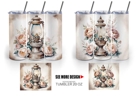 Tumbler Wrap Oil Lamp Sublimation artnoy 