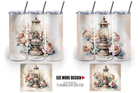 Tumbler Wrap Oil Lamp Sublimation artnoy 