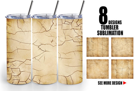 Tumbler Wrap Old Paper Sublimation artnoy 