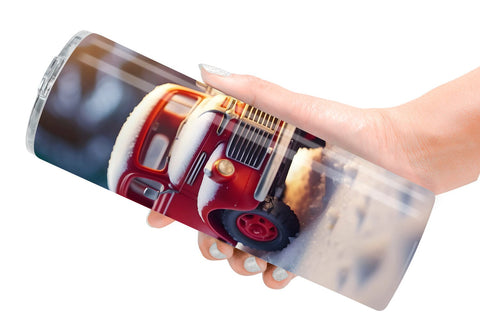 Tumbler Wrap Old truck Christmas Sublimation artnoy 